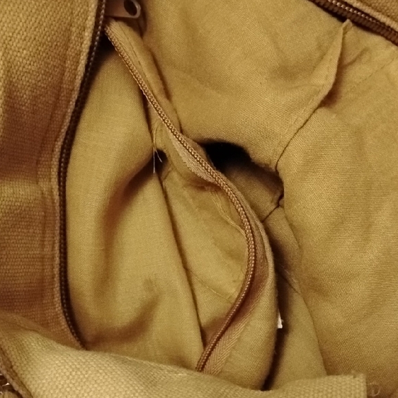 Cappelli Straworld Gold Crochet Tote with Bamboo Handles - Picture 8 of 8